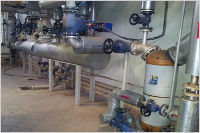 Installation of water and steam system for steam boiler plant, flow: 50.000 kg steam / hour.